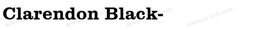 Clarendon Black字体转换